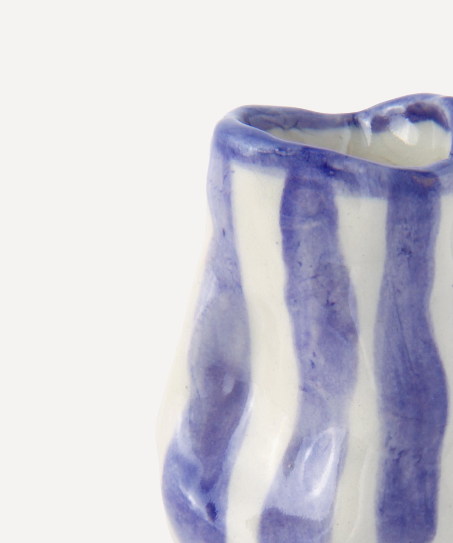 Amethyst Candy Stripe Candle Holder