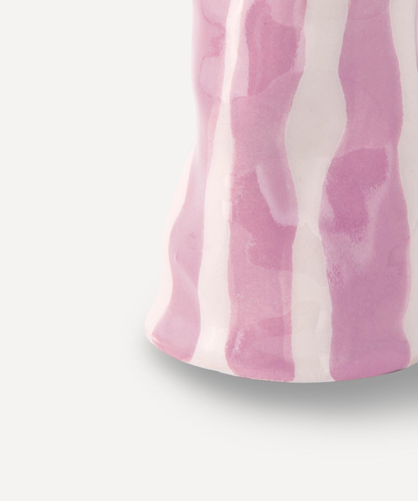 Violet Candy Stripe Candle Holder